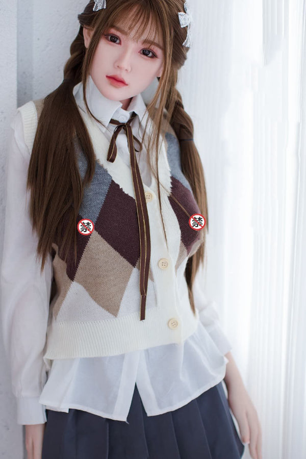 150cm/4ft11 D-cup Japanese Silicone Head Sex Doll -  A35 Sora