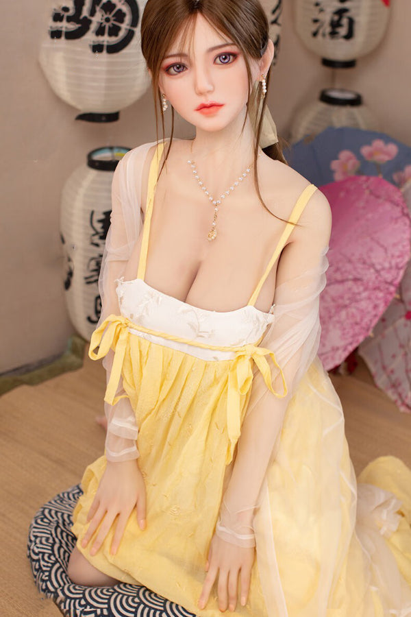 160cm/5ft3 D-cup Chinese Silicone Head Sex Doll - Wennie
