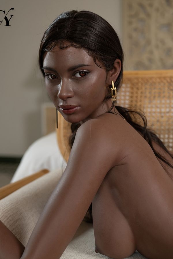 170cm/5ft7 C-Cup Silicone Head Black Sex Doll - Zaria