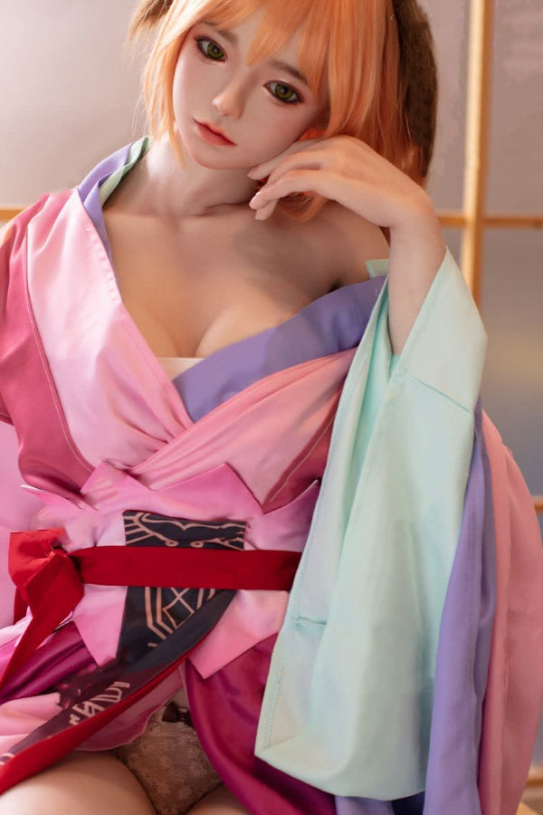 150cm/4ft11 D-cup Japanese Silicone Head Sex Doll -  Yui