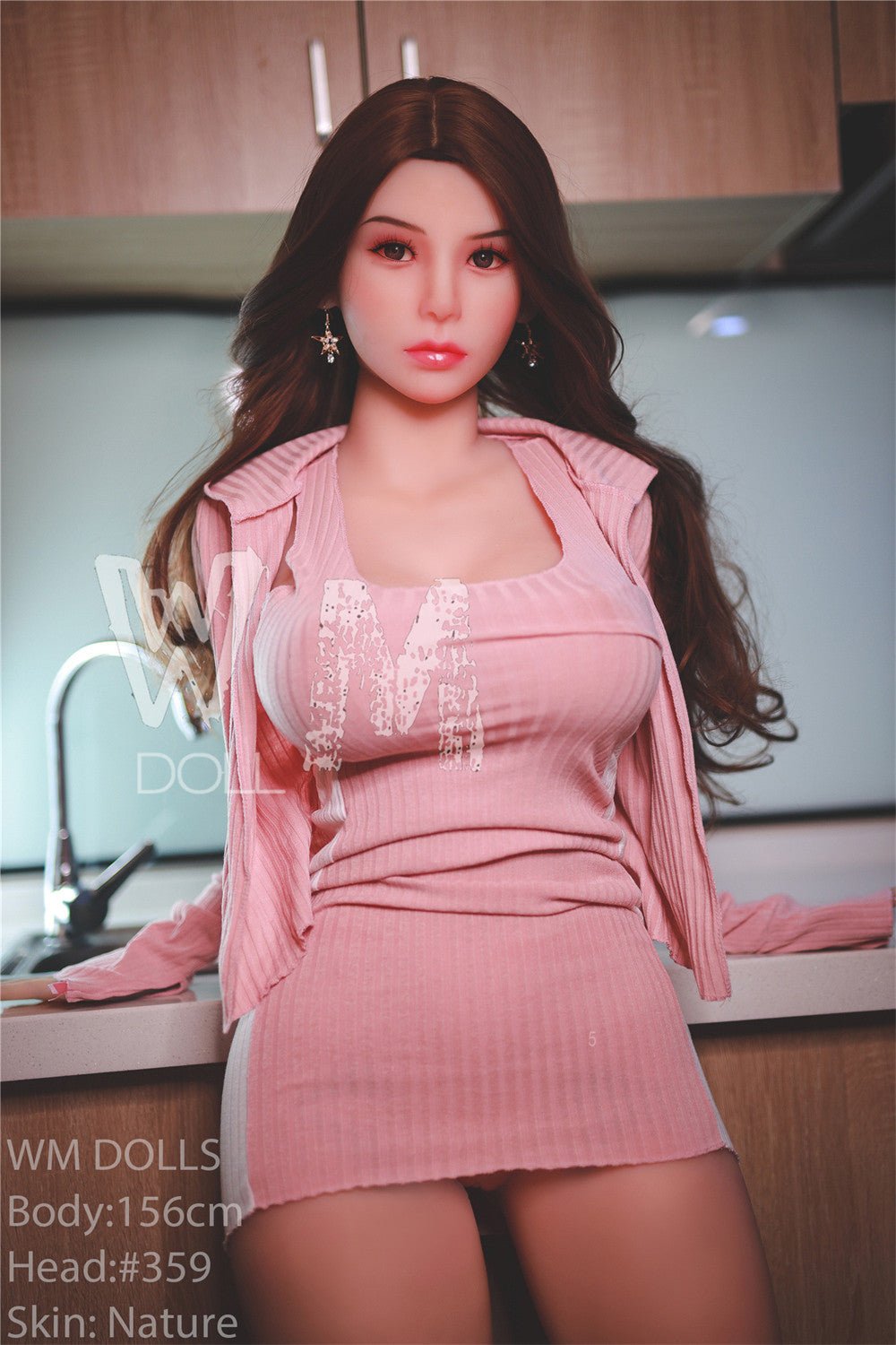 156cm/5ft1 H-Cup High Quality Big Booty TPE Sex Doll with #359 Head
