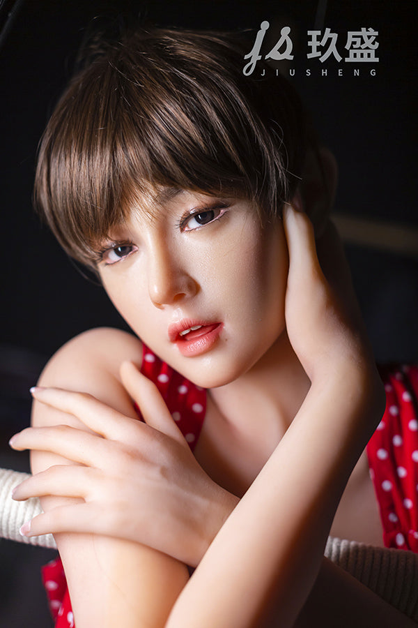 150cm/4ft11 D-cup  Medium Breast Silicone Head Sex Doll - Coco