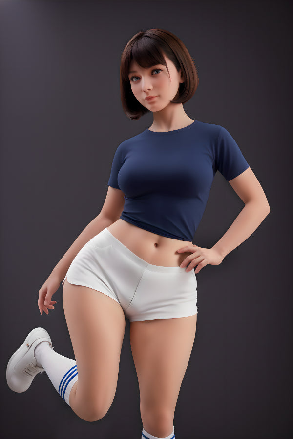151cm Petite Big Booty Chubby Silicone Head Sex Doll - Jade