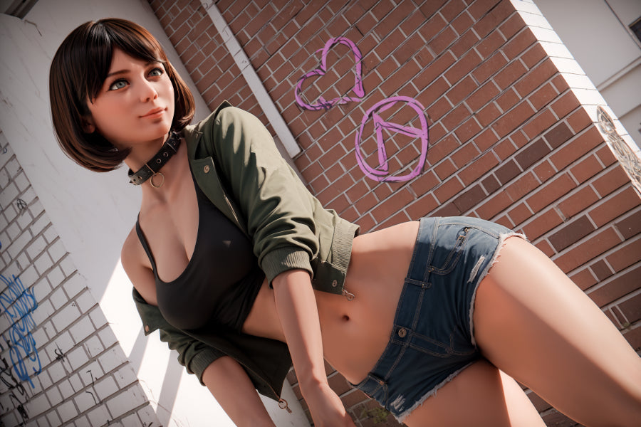 151cm/4ft11 F-Cup BBW Big Booty Hybrid Sex Doll #AB17