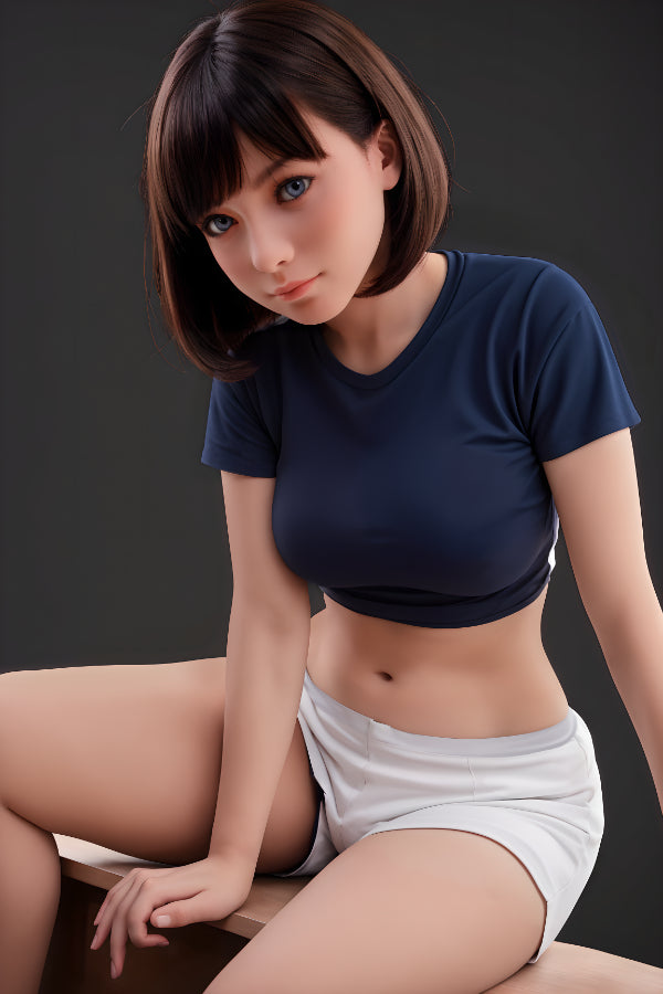 151cm Petite Big Booty Chubby Silicone Head Sex Doll - Jade