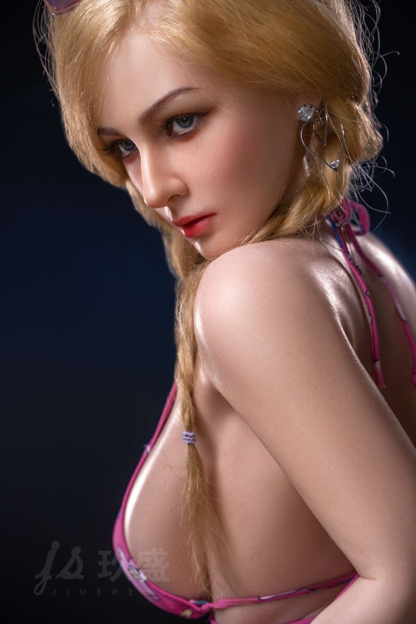 155cm/5ft1 F-cup Big Boobs Silicone Sex Doll - Elizabeth