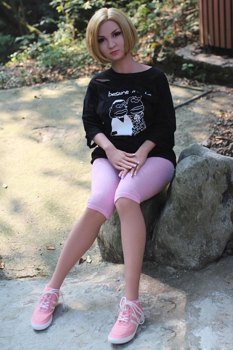 158cm/5ft2 B-cup Short hair Pregnant TPE Sex Doll –69#3