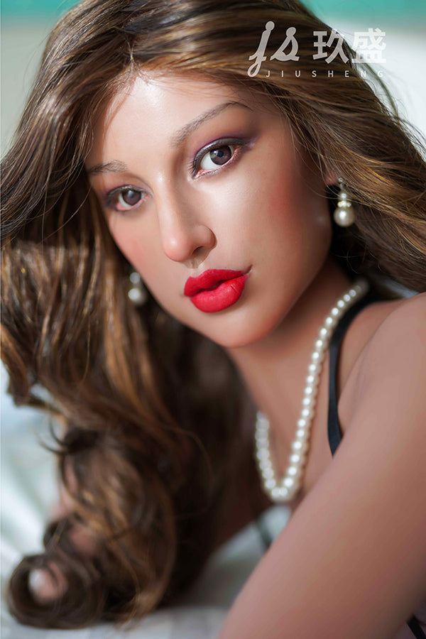 162cm/5ft4 E-cup Big Breast Silicone Head Sex Doll - #28 Gina