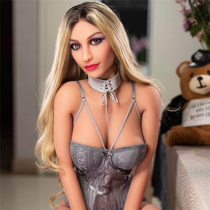 Poupée sexuelle PREMIUM blonde à petits seins de 166 cm (5,45 pieds) DM19060204 Palona