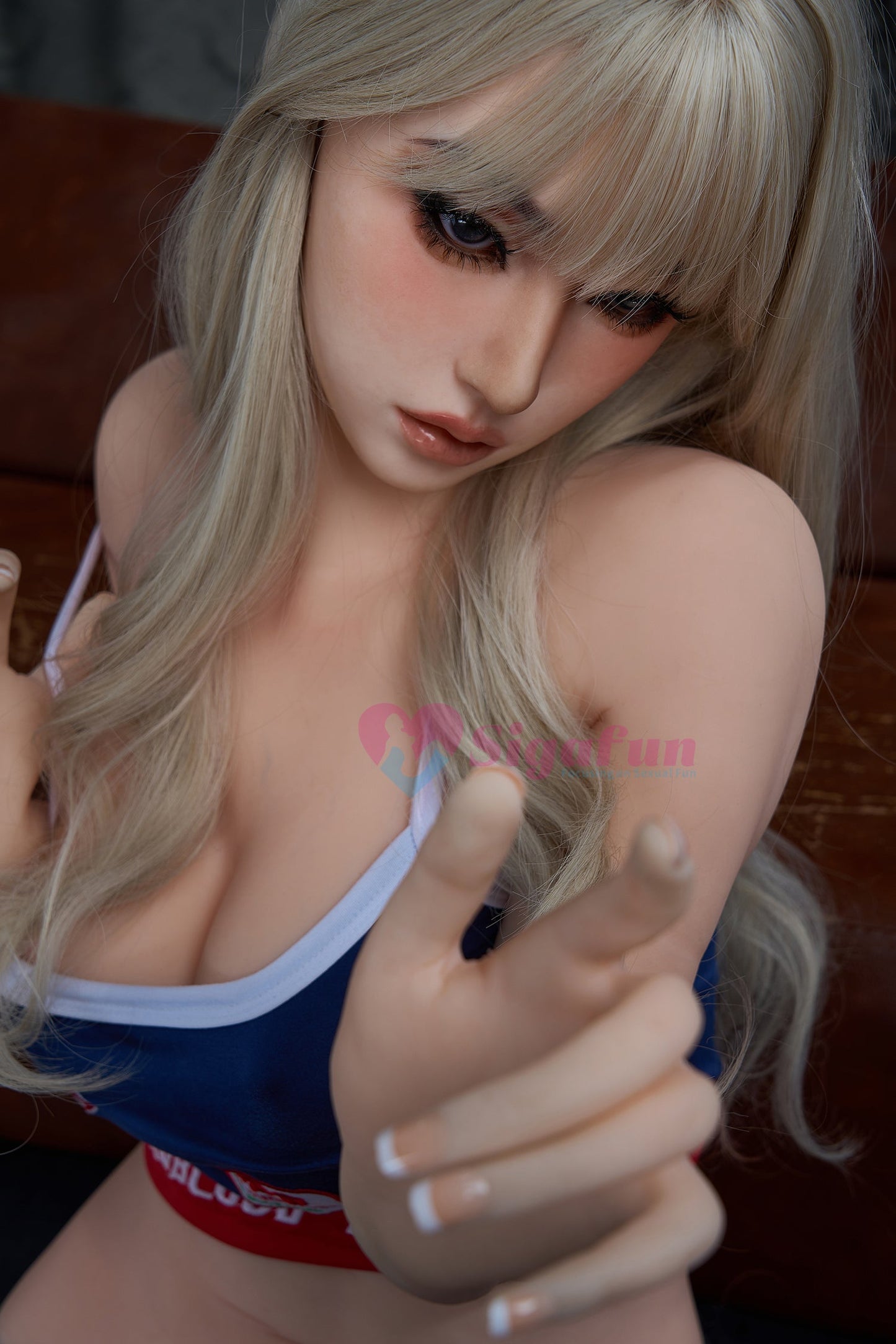 US In Stock - 163cm/5ft4 C-Cup Silicone Head Sex Doll SG5 with White Hair