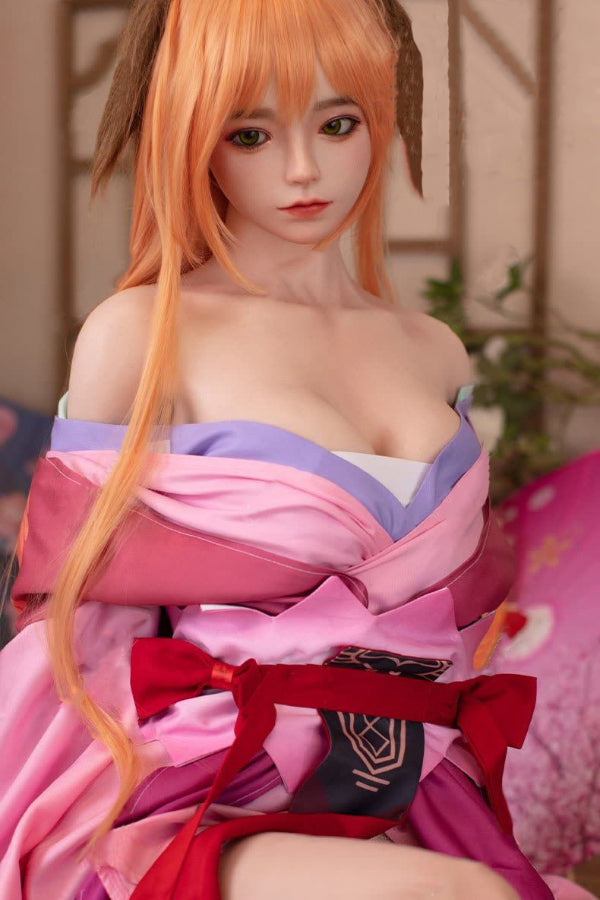 150cm/4ft11 D-cup Japanese Silicone Head Sex Doll -  Yui