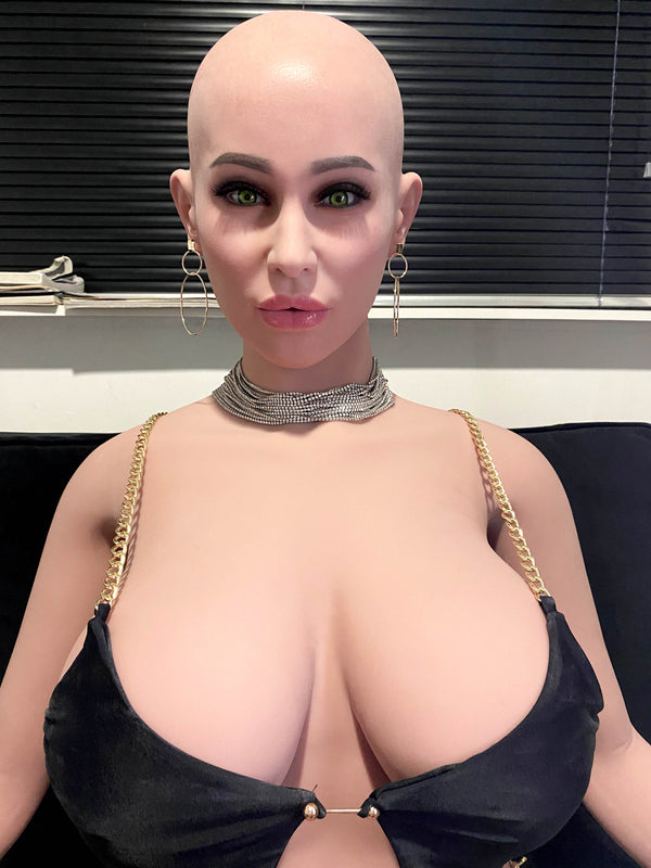 🔹CLM Classic🔹170cm/5ft7 Black Skin Silicone Head Sex Doll - Savannah