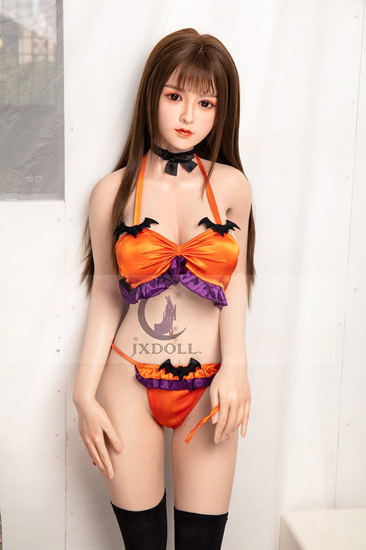 150cm/4ft11 D-cup Japanese Silicone Head Sex Doll -  Emi