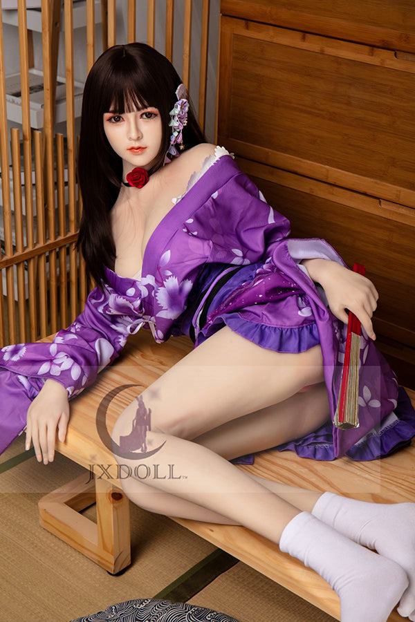 160cm/5ft3 D-cup Silicone Japanese Head Sex Doll - Emi