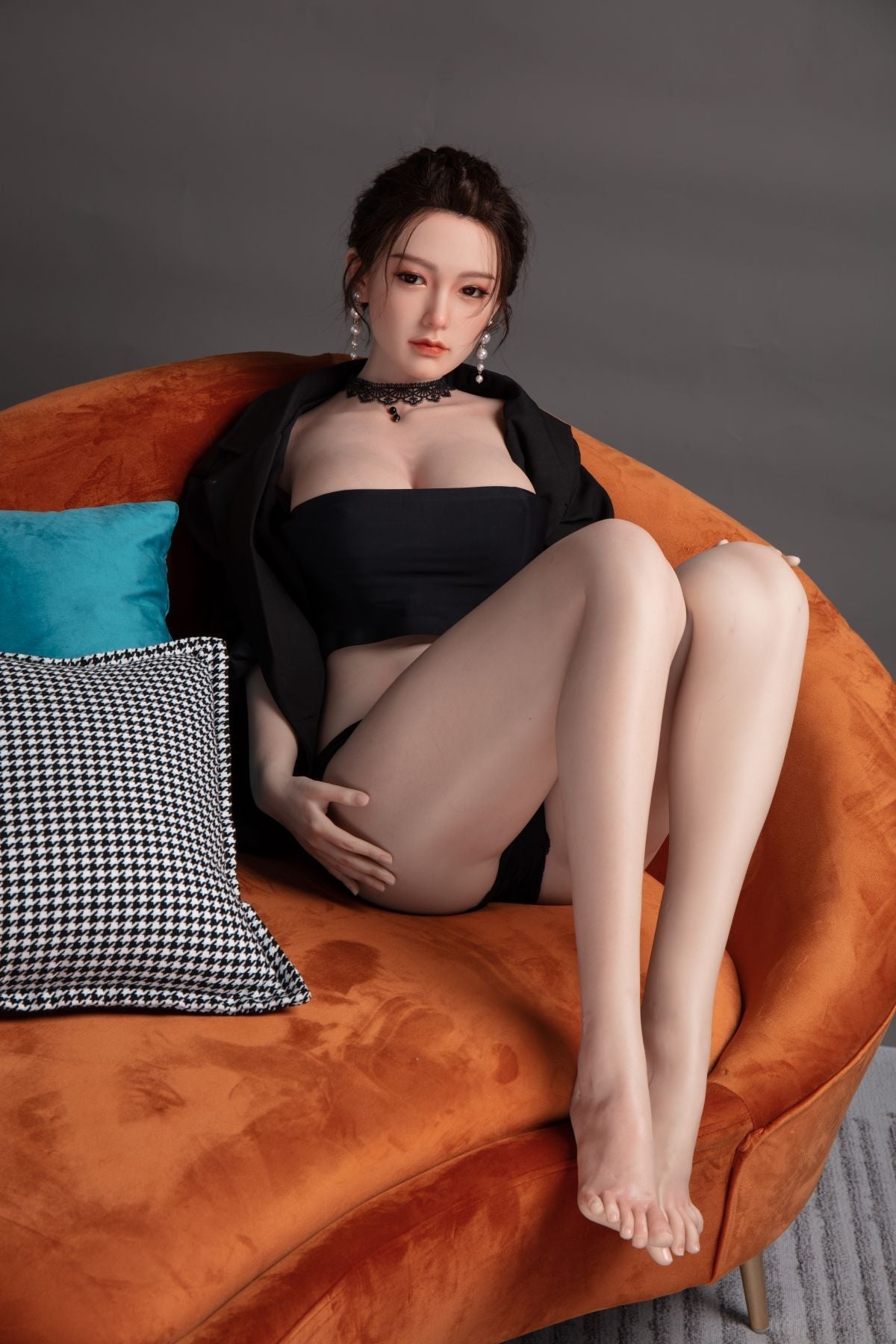 US In Stock - 170cm/5ft7 Japanese D-cup Silicone Head Sex Doll - Asa