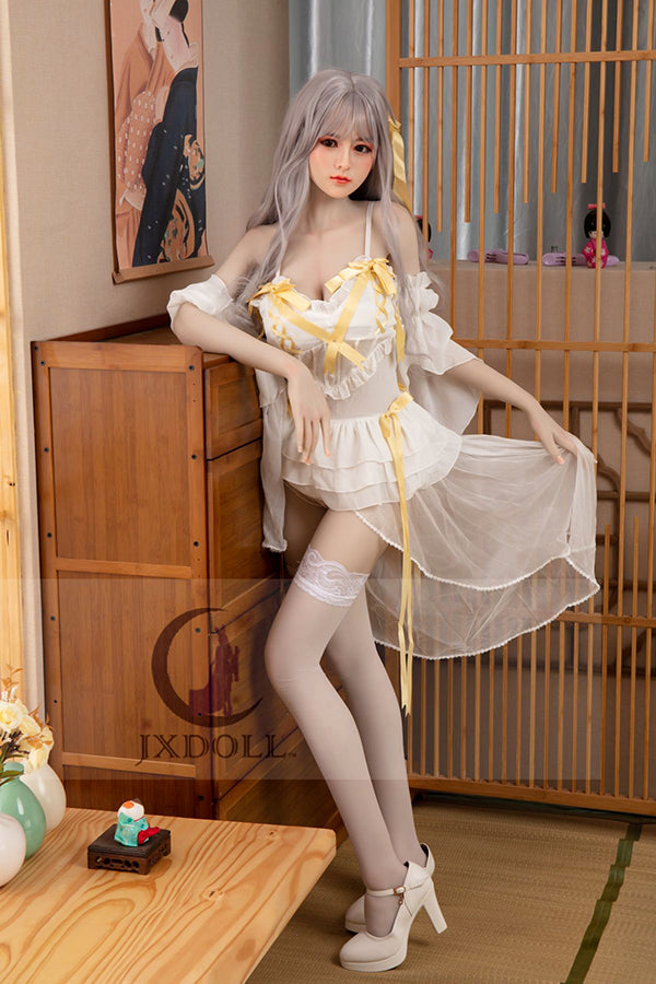 160cm/5ft3 D-cup Silicone Head Sex Doll -  Emi