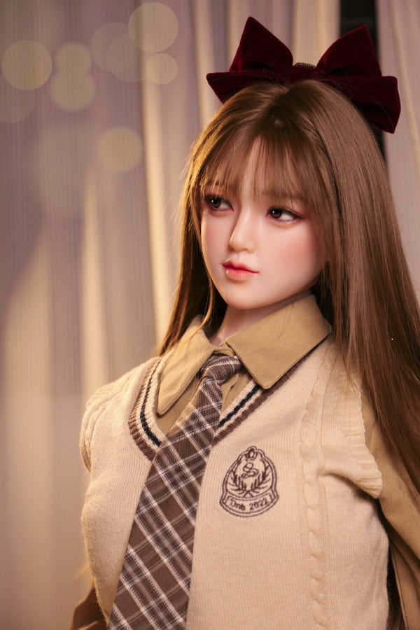 160cm/5ft3 D-cup Silicone Japanese Head Sex Doll - Ren