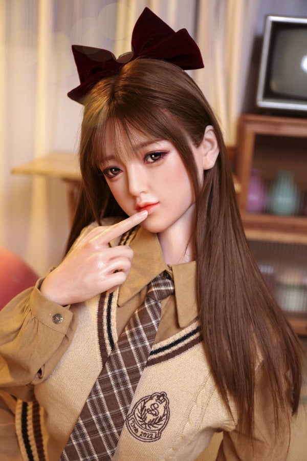 160cm/5ft3 D-cup Silicone Japanese Head Sex Doll - Ren