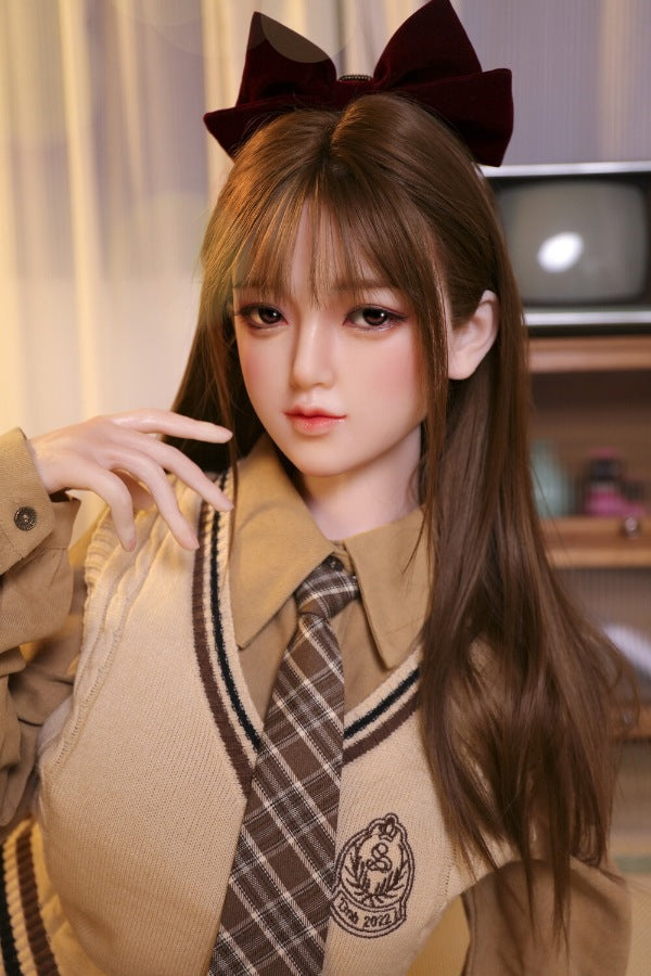 160cm/5ft3 D-cup Silicone Japanese Head Sex Doll - Ren