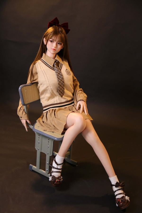 160cm/5ft3 D-cup Silicone Japanese Head Sex Doll - Ren