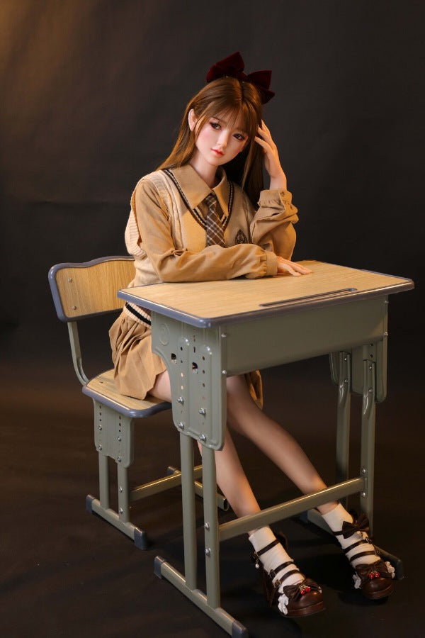 160cm/5ft3 D-cup Silicone Japanese Head Sex Doll - Ren