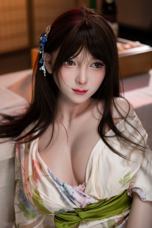 167cm/5ft6 E-Cup Big Breast Silicone Sex Doll #AB17 Rika White