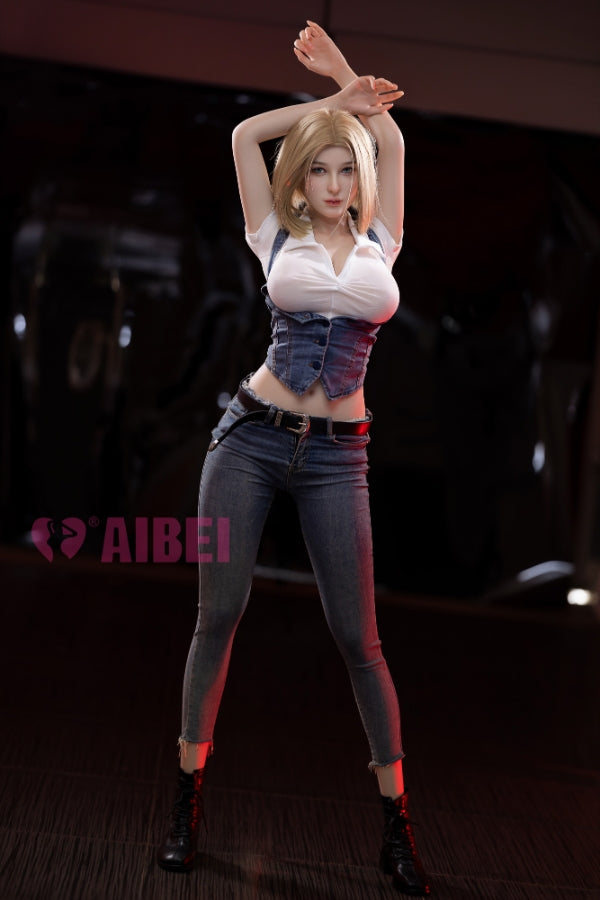 US In Stock - 167cm/5ft6 E-Cup Big Breast Silicone Sex Doll #AB12