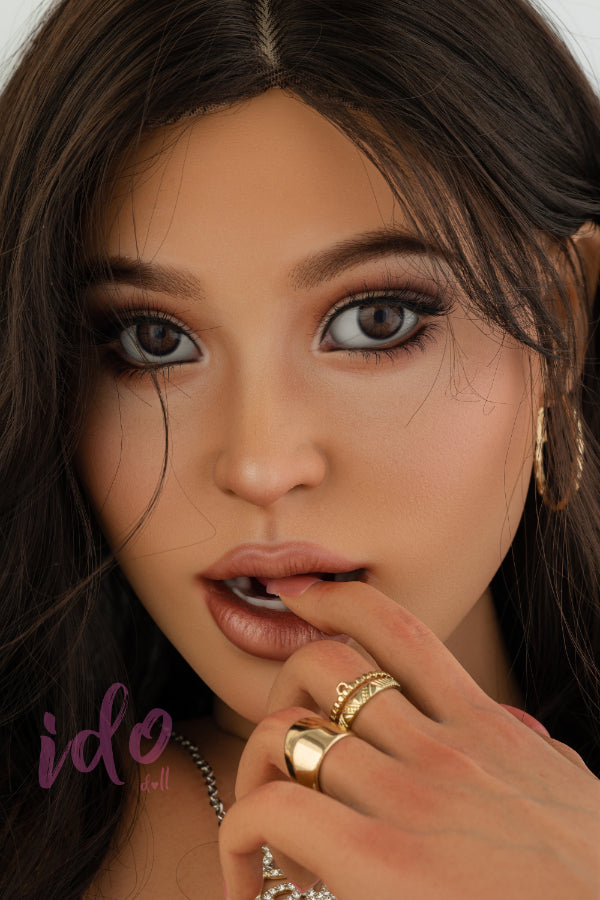 165cm/5ft5 D-cup Tanned Skin European Silicone BBW Sex Doll ID4S ROS Head - Selena