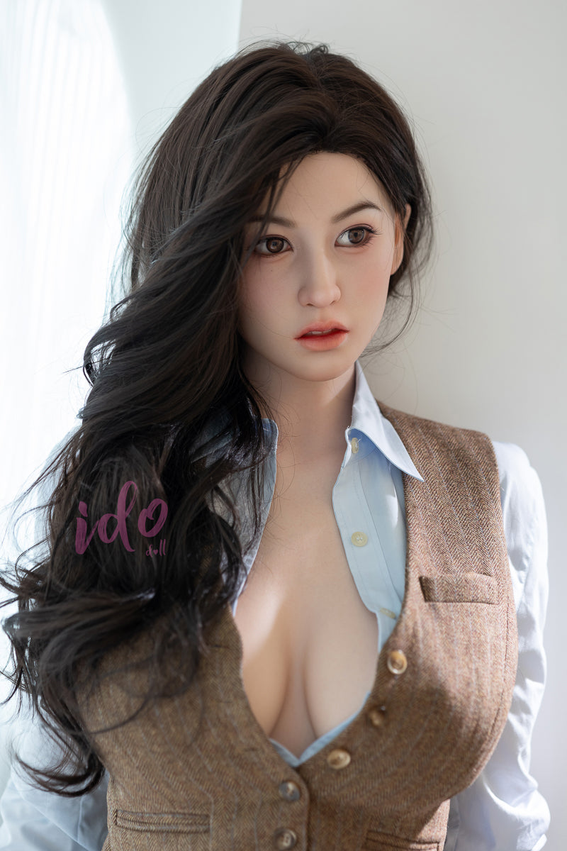 EU In Stock - 167cm/5ft6 F-cup White Skin Silicone Sex Doll ID8