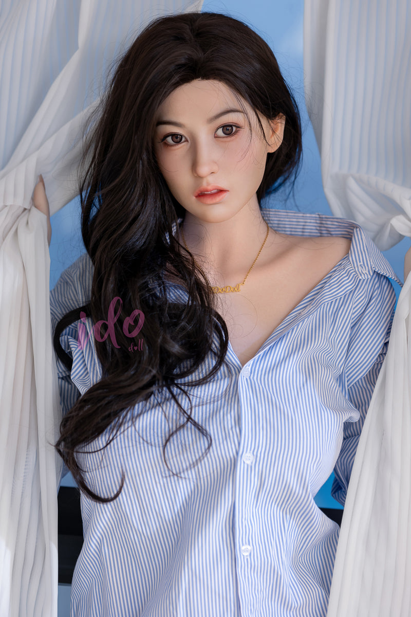 EU In Stock - 167cm/5ft6 F-cup White Skin Silicone Sex Doll ID8