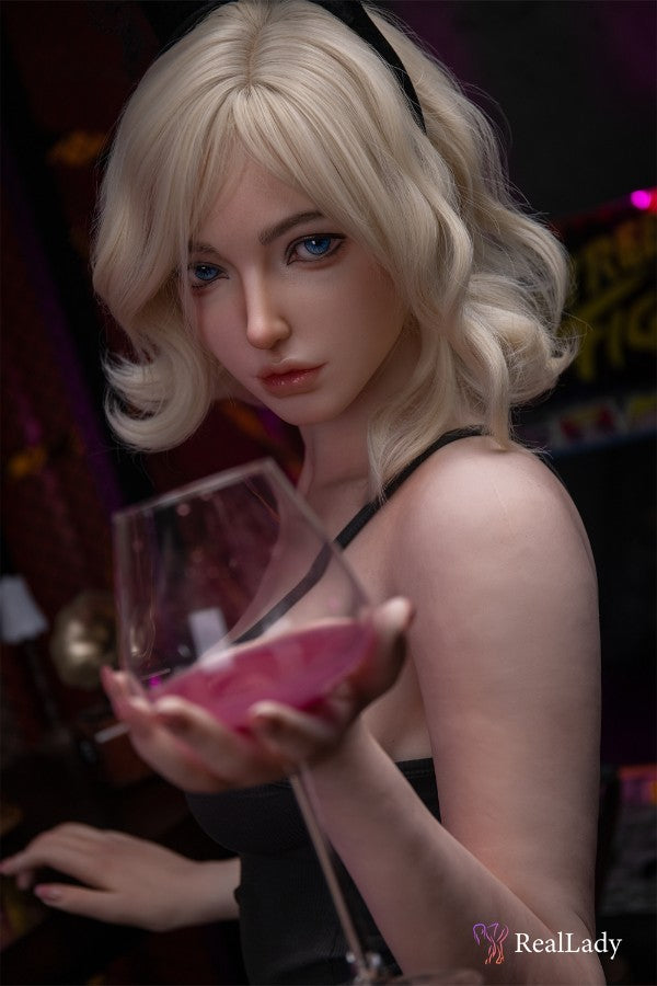 170cm/5ft7 D-Cup Tall Blond Hair Real Lady Realistic Silicone Sex Doll - S41 Joline