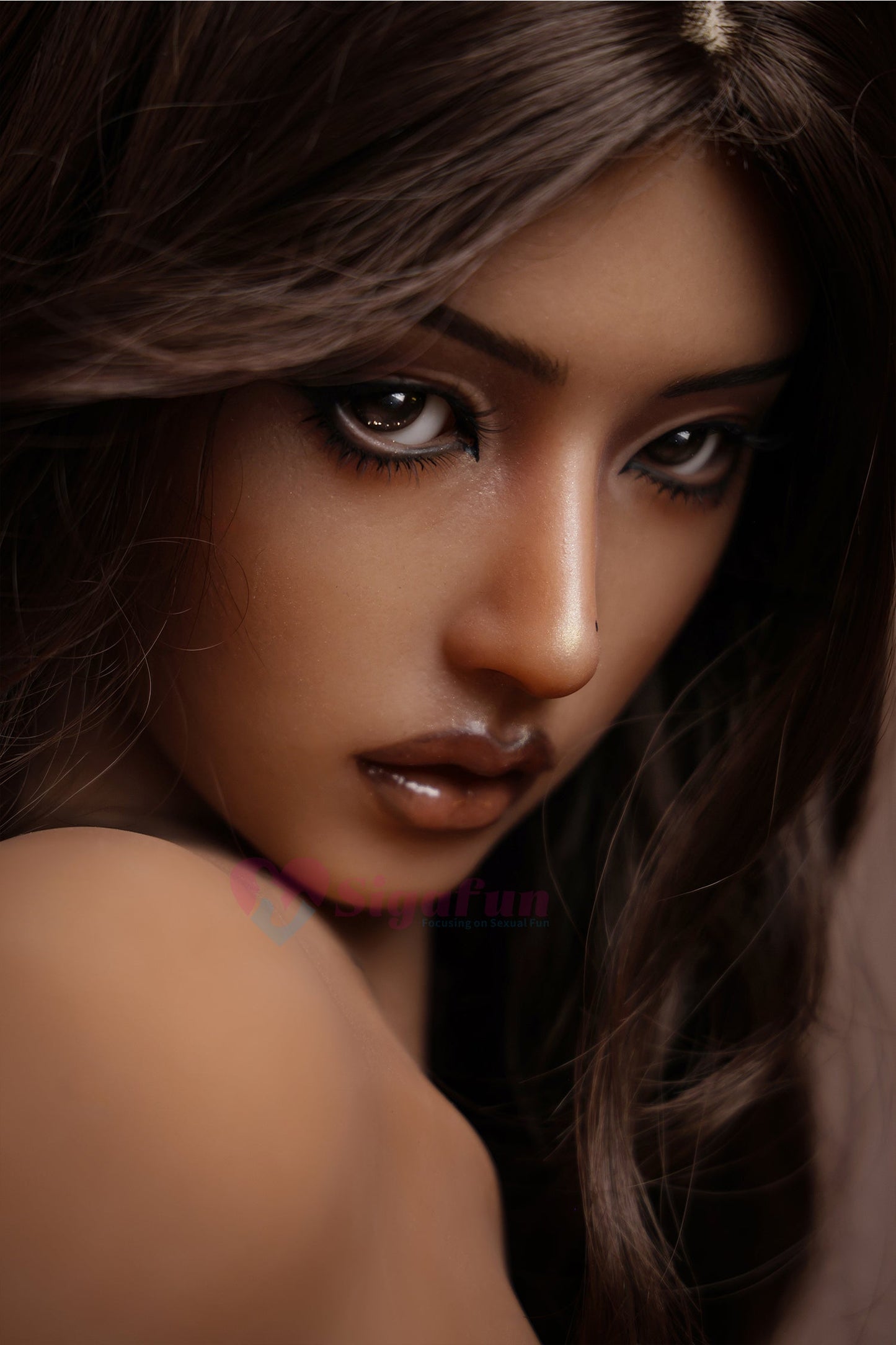 US In Stock - 163cm/5ft4 C-Cup Silicone Head Sex Doll SG5 - Sydney Dark tanned