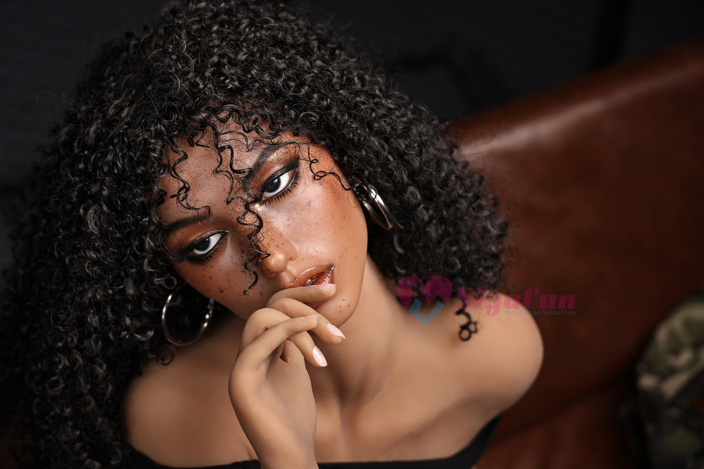 US In Stock - 163cm/5ft4 C-Cup Silicone Head Sex Doll SG4 Delia - Dark Tanned