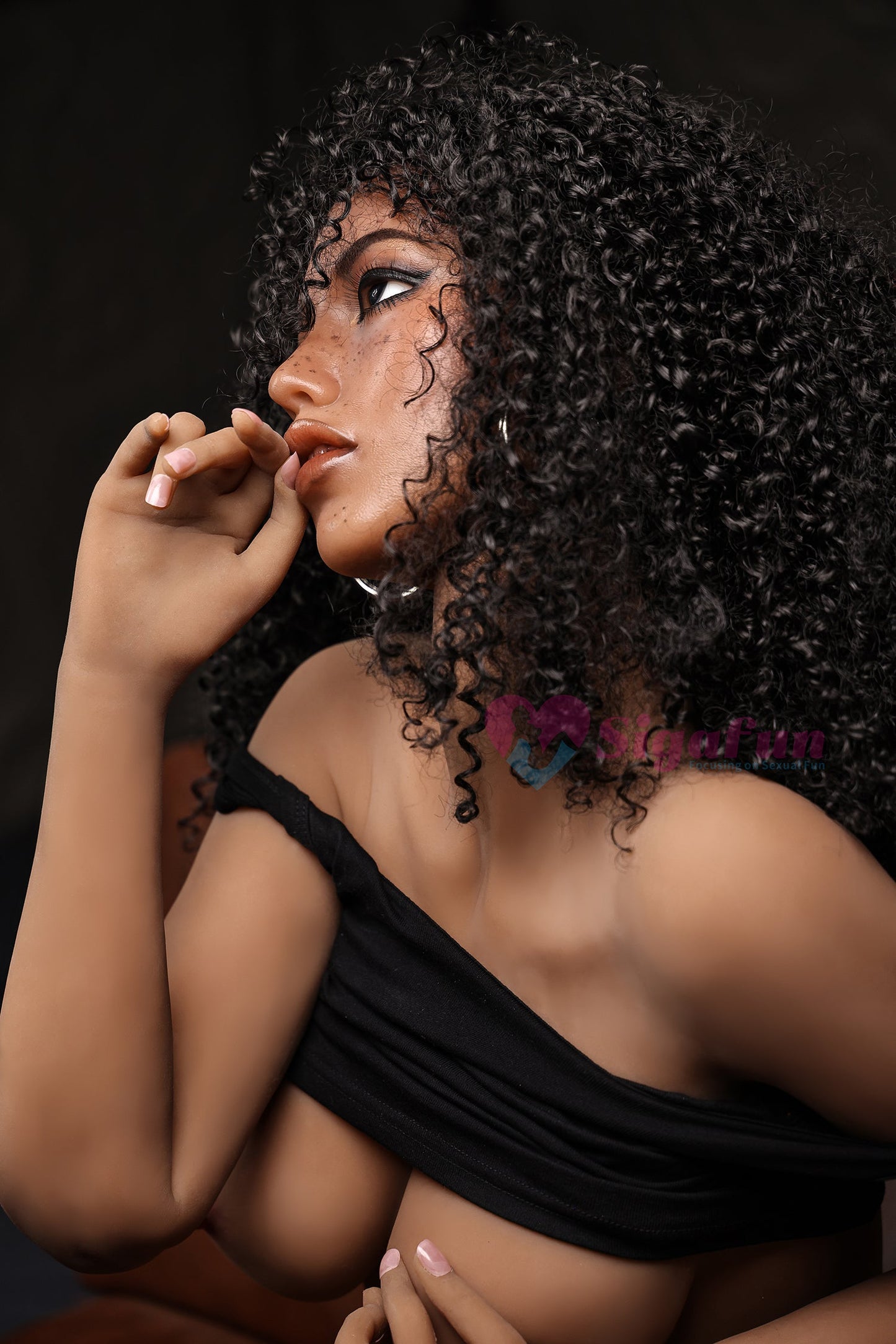 US In Stock - 163cm/5ft4 C-Cup Silicone Head Sex Doll SG4 Delia - Dark Tanned