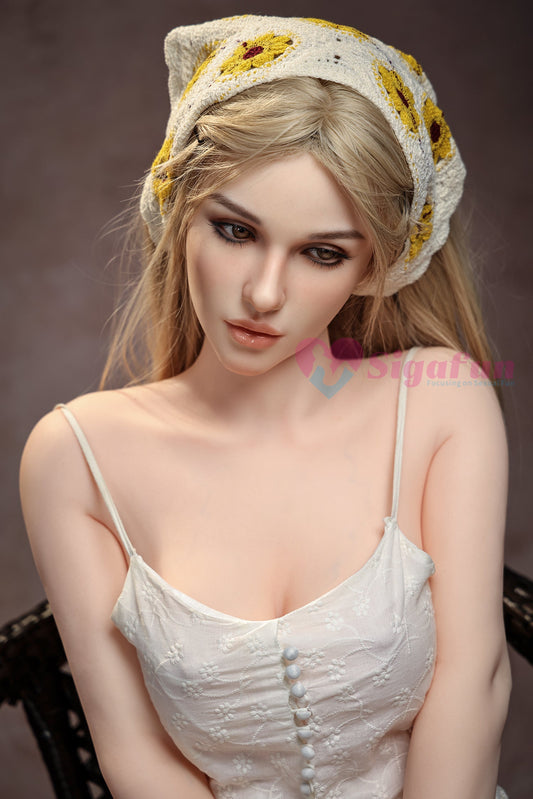 US In Stock - 163cm/5ft4 C-Cup Silicone Head Blonde Sex Doll SG2 - Cecily Natural