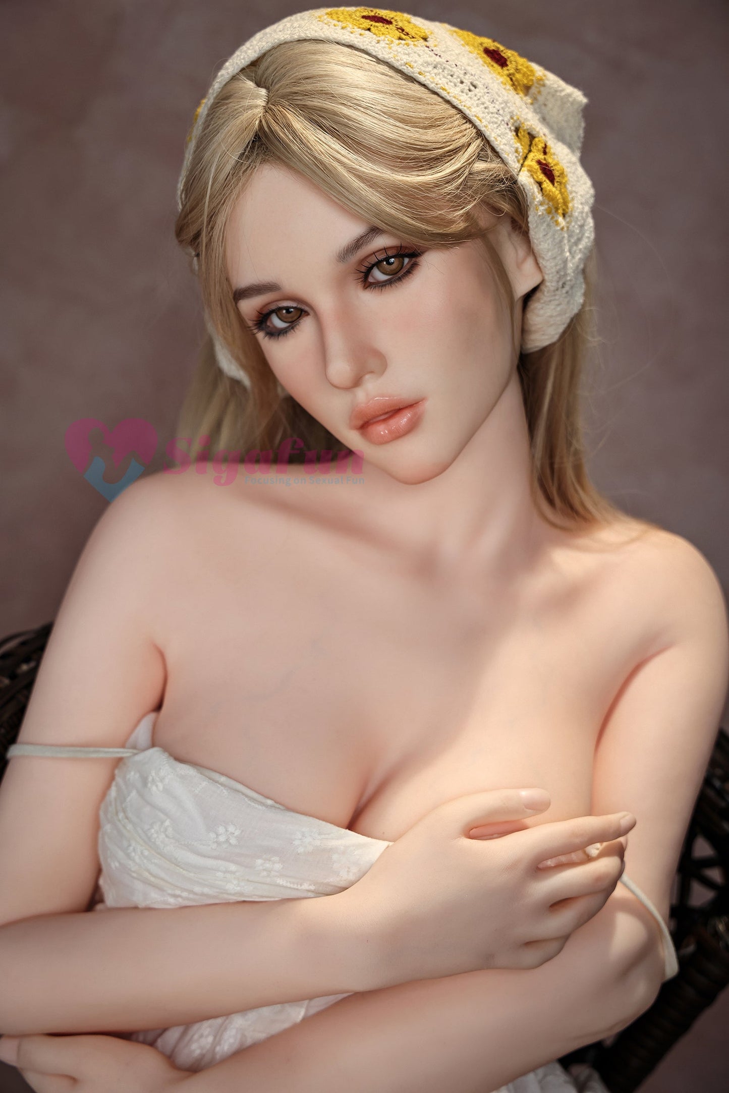 US In Stock - 163cm/5ft4 C-Cup Silicone Head Blonde Sex Doll SG2 - Cecily Natural