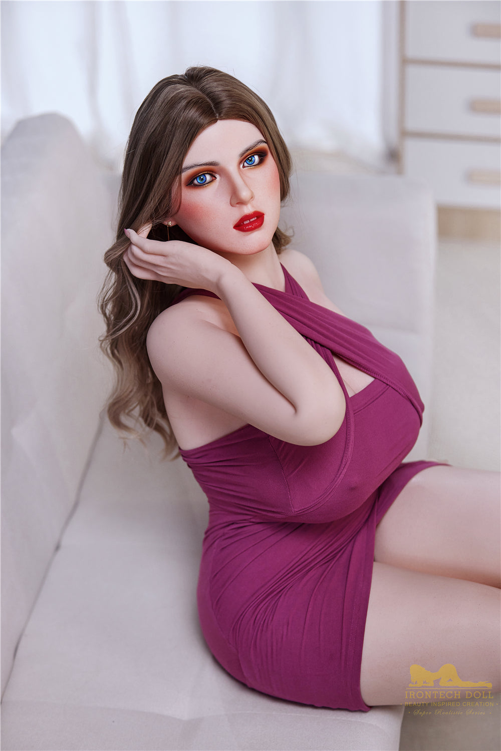 162cm/5ft4 I-cup Bubble Butt Big Boobs Fair Skin Silicone Sex Doll – S29 Fenny