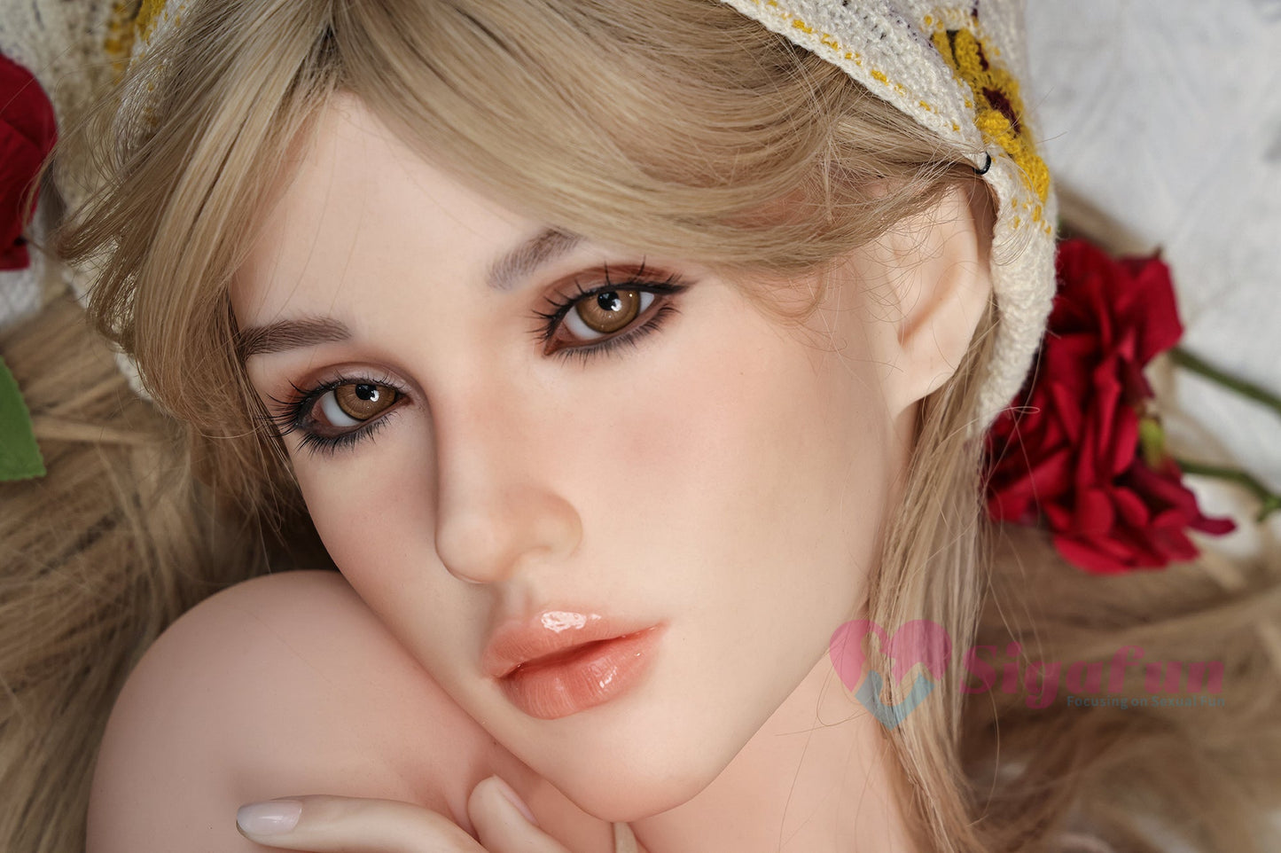 EU In Stock - 163cm/5ft4 C-Cup Silicone Head Blonde Sex Doll SG2 - Cecily Natural