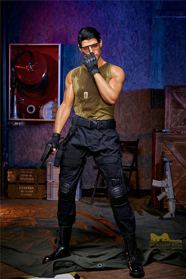 176cm Drew Mature Muscular Male Full Silicone Sex Doll