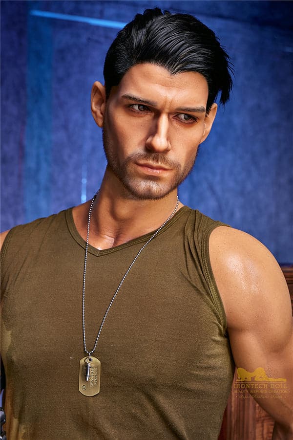 176cm Drew Mature Muscular Male Full Silicone Sex Doll