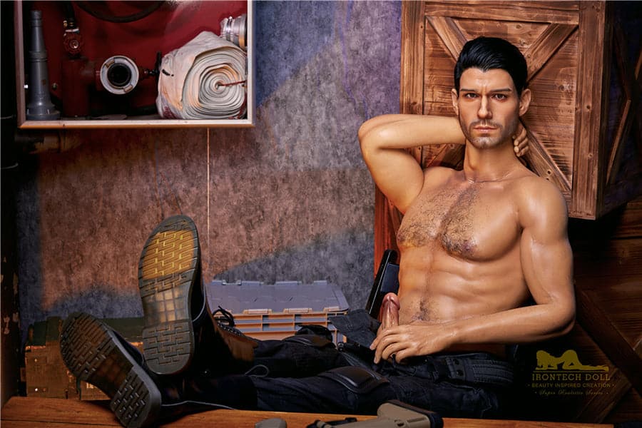 176cm Drew Mature Muscular Male Full Silicone Sex Doll