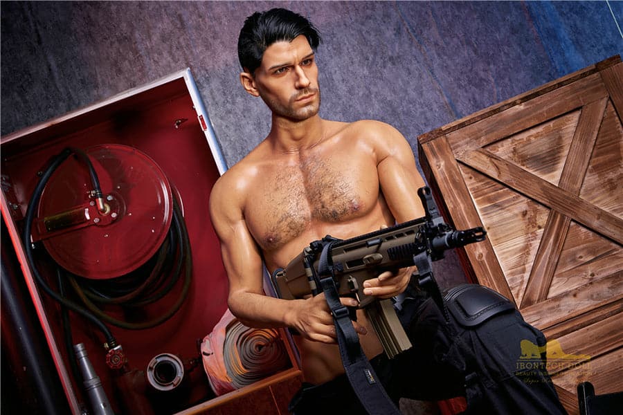 176cm Drew Mature Muscular Male Full Silicone Sex Doll