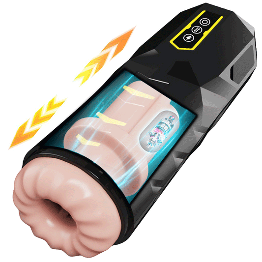 Masturbateur automatique pour hommes avec 10 positions et 9 vibrations 