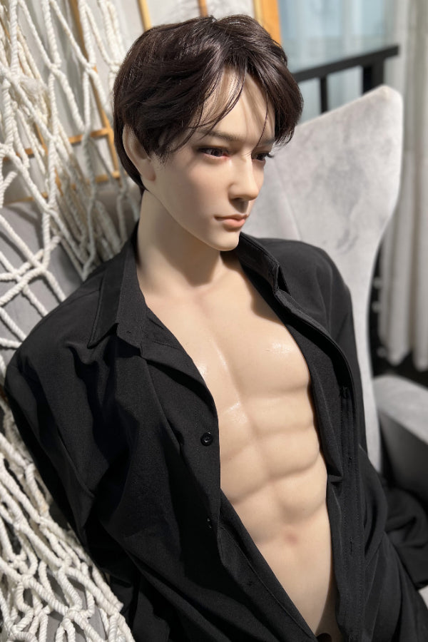 Muscular Silicone Head Male Sex Doll Torso - Kirin