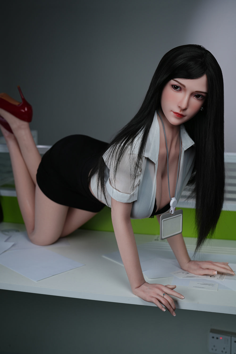 US In Stock - 160cm/5ft3 D-cup Silicone Head Sex Doll C26S -  Tifa