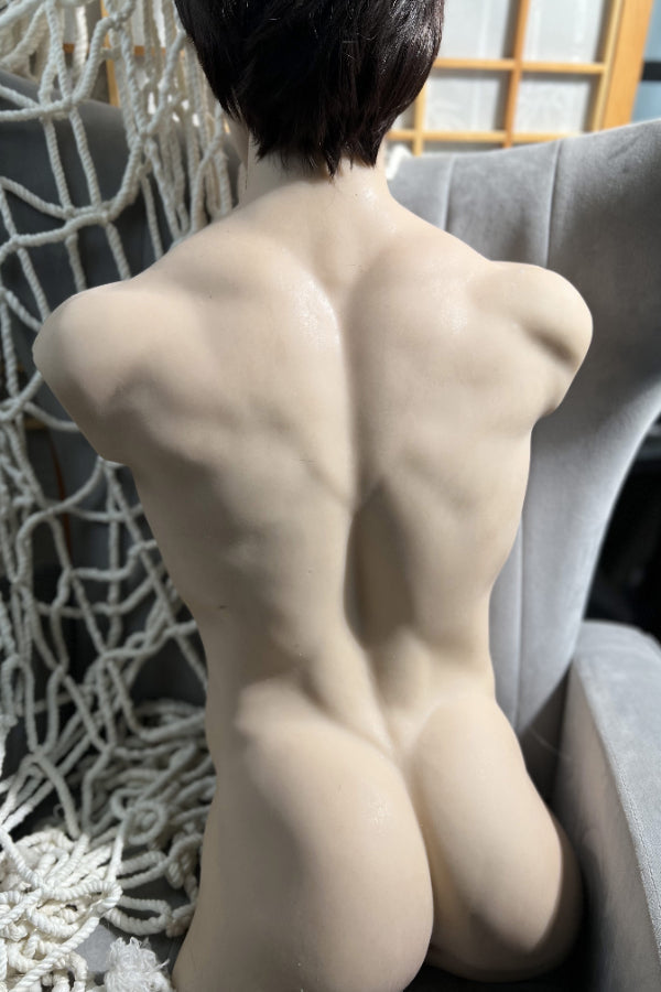 Muscular Silicone Head Male Sex Doll Torso - Kirin