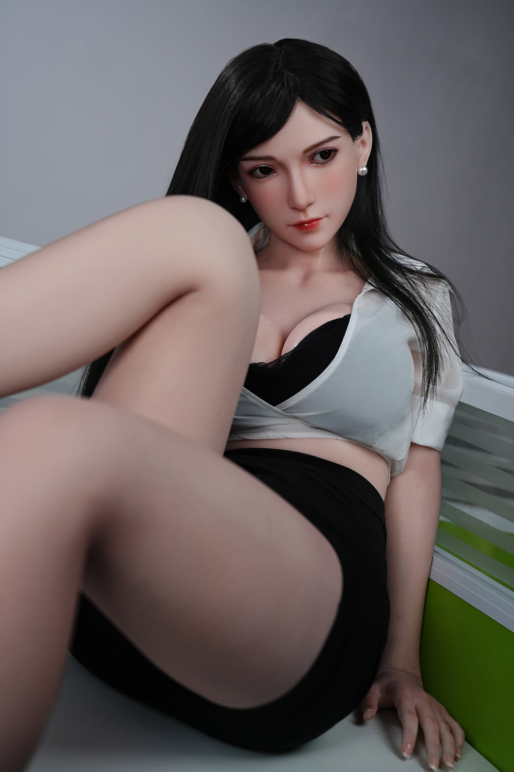 US In Stock - 160cm/5ft3 D-cup Silicone Head Sex Doll C26S -  Tifa