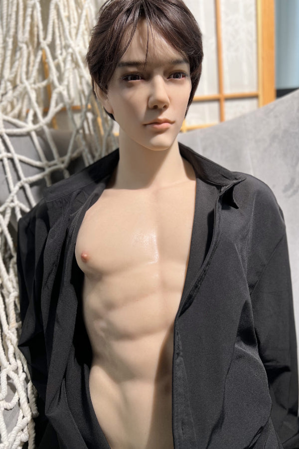 Muscular Silicone Head Male Sex Doll Torso - Kirin