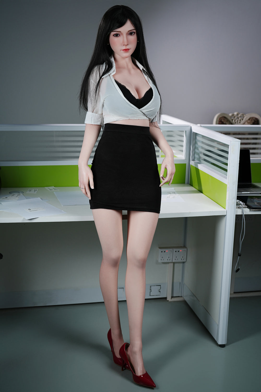 US In Stock - 160cm/5ft3 D-cup Silicone Head Sex Doll C26S -  Tifa