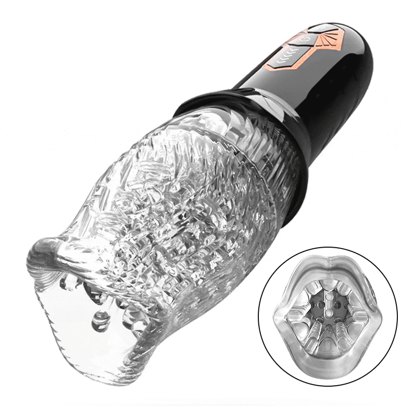 Masturbateur Oralsex Cup 2 en 1 ORKAN 10 vibrations et 6 rotations 